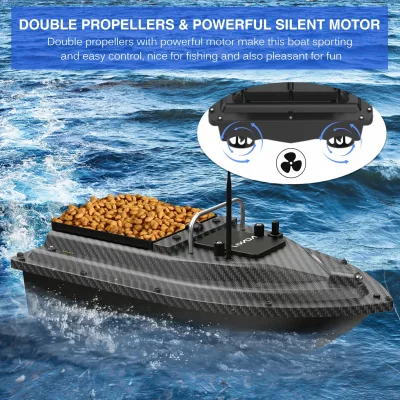 Bateau d'appâtage GPS télécommandé en ABS