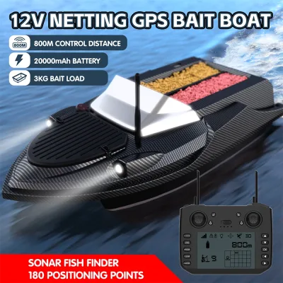 Bateau d'appâtage télécommandé en ABS
