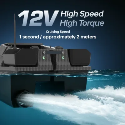 Bateau d'appâtage télécommandé GPS en ABS – image 3