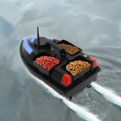 Bateau de pêche télécommandé à double moteur – image 3