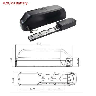 Batterie lithium pour vélo électrique, tube bas – image 2