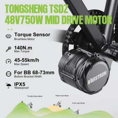 Kit moteur central pour vélo électrique, pédalier – image 2
