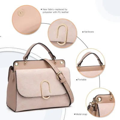 Petit sac à main en similicuir, bandoulière – image 3