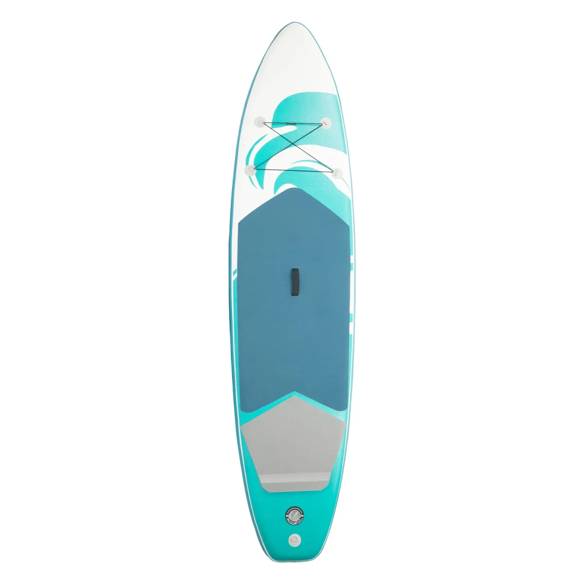 Planche à pagaie gonflable bleu-vert de 3,2 m