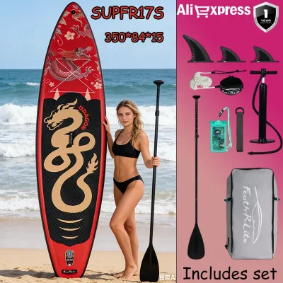 Planche de paddle gonflable antidérapante en PVC