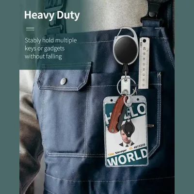 Porte-badge transparent à deux fentes – image 3