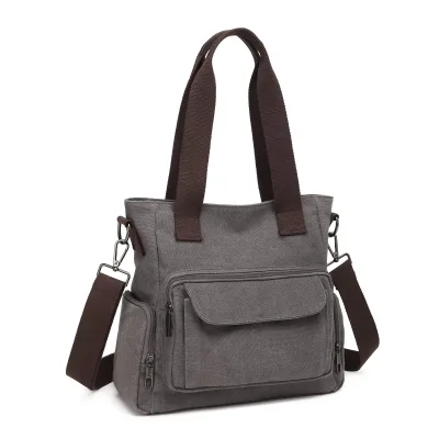 Sac fourre-tout en toile à bandoulière