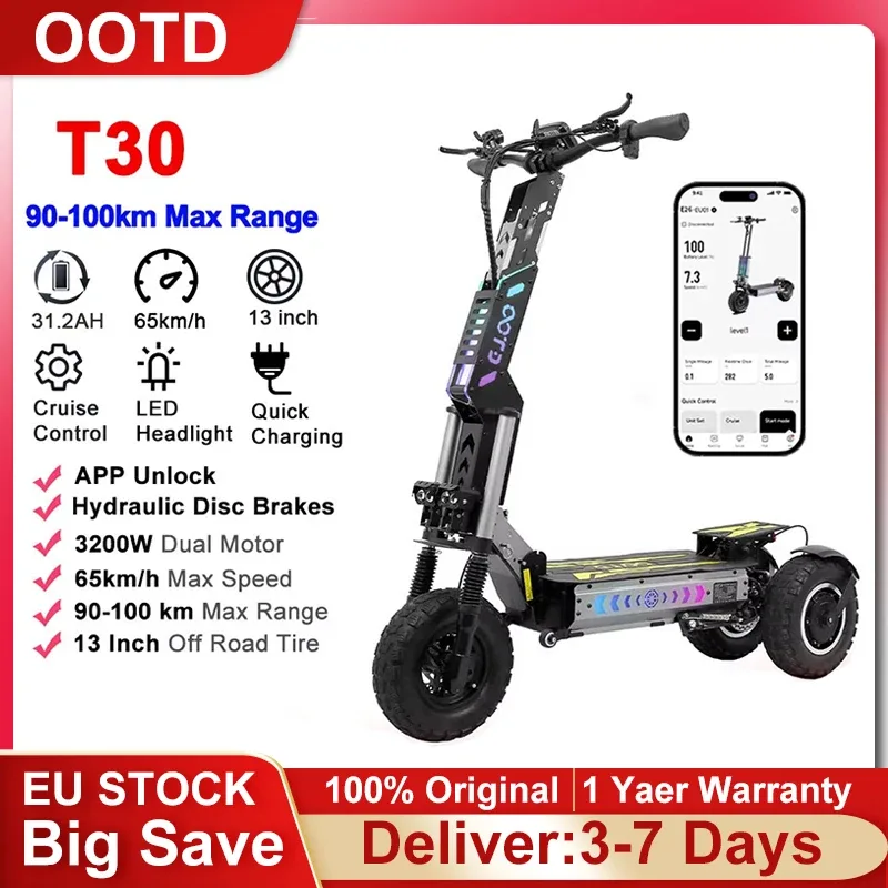 Trottinette électrique pliable double moteur