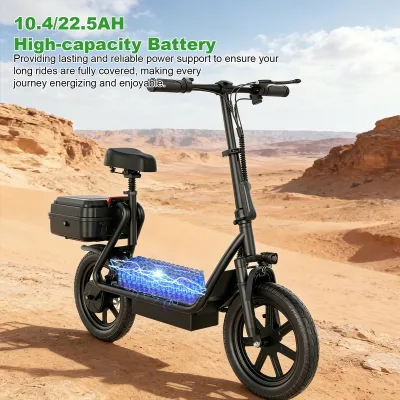 Vélo électrique pliant à double suspension – image 2